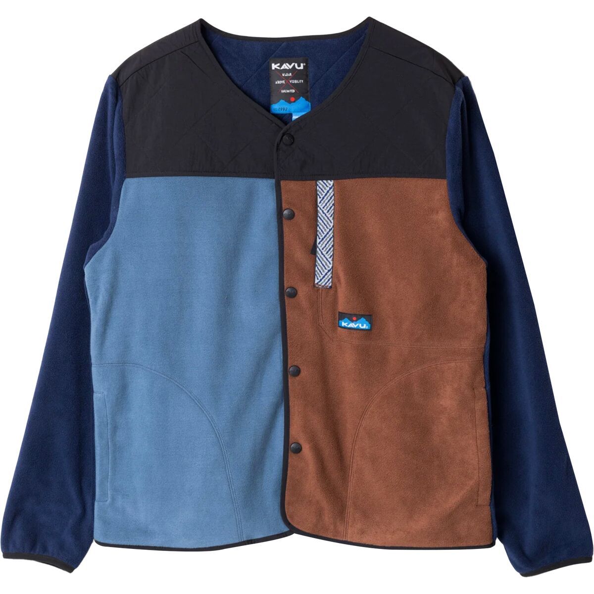 KAVU Brudenell Snap Fleece Jacket - Men's Clean Slate, L