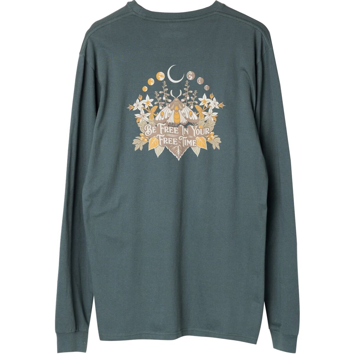 Image of KAVU Free Time Long-Sleeve T-Shirt - Men's Green Gables, L