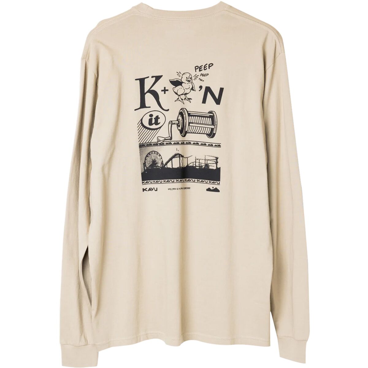 Image of KAVU Puzzle Time Long-Sleeve T-Shirt - Men's Rock, M