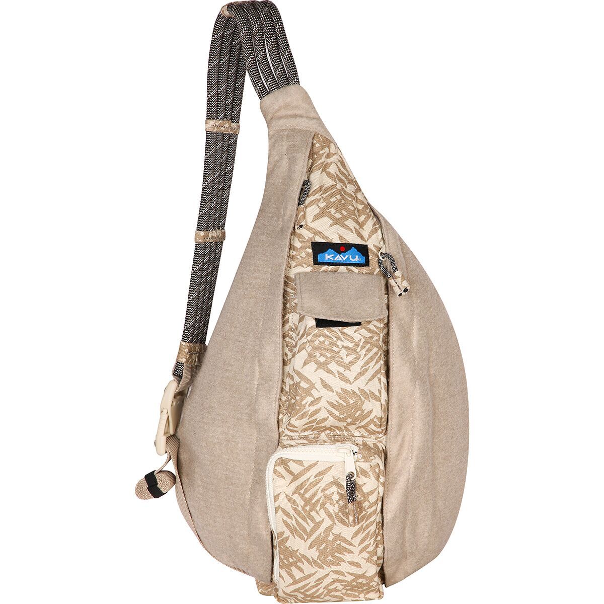 Image of KAVU Camp Cozy Rope Bag Stone Hatch, One Size
