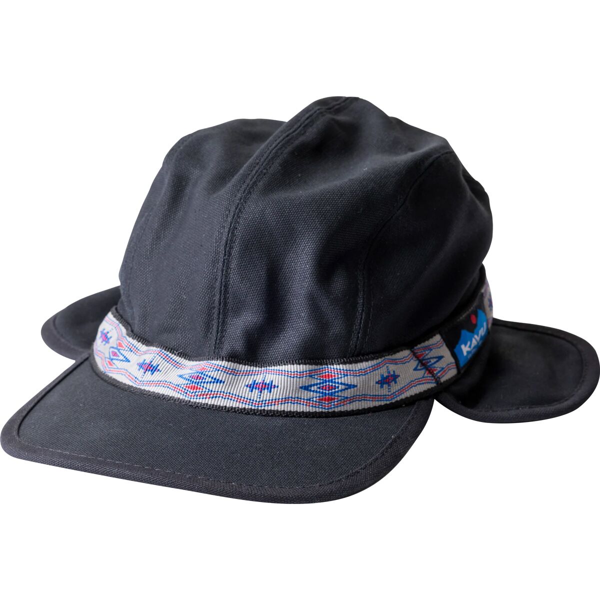 KAVU KAVU Strapcap Trapper Cap Jet Black, One Size