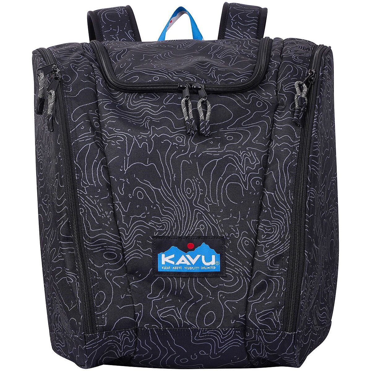 Image of KAVU Downhill Boot Bag Black Topo, One Size