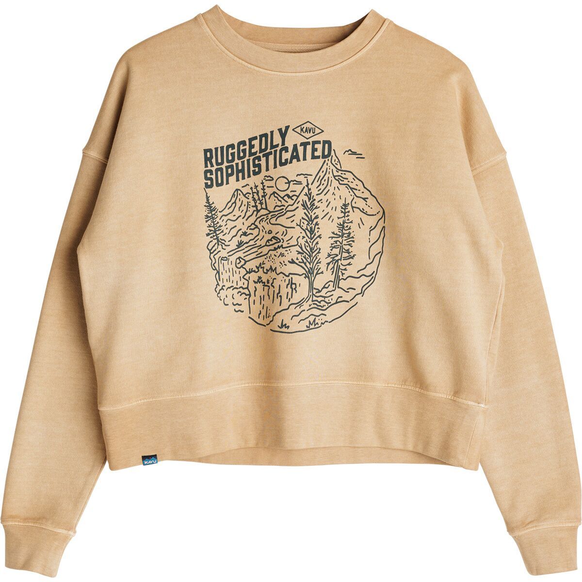 Image of KAVU Crew Crop Top - Women's Teak, XS