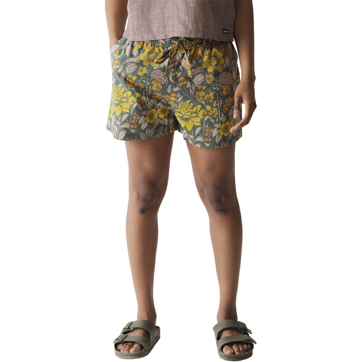 Image of KAVU Nosara Short - Women's Floral Forest, L