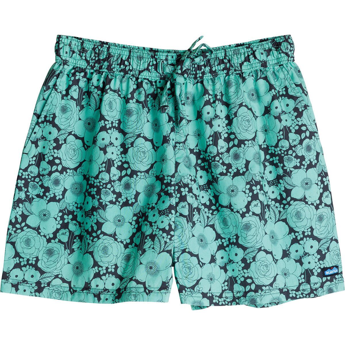 KAVU Nosara Short - Women's Green Bloom, XL