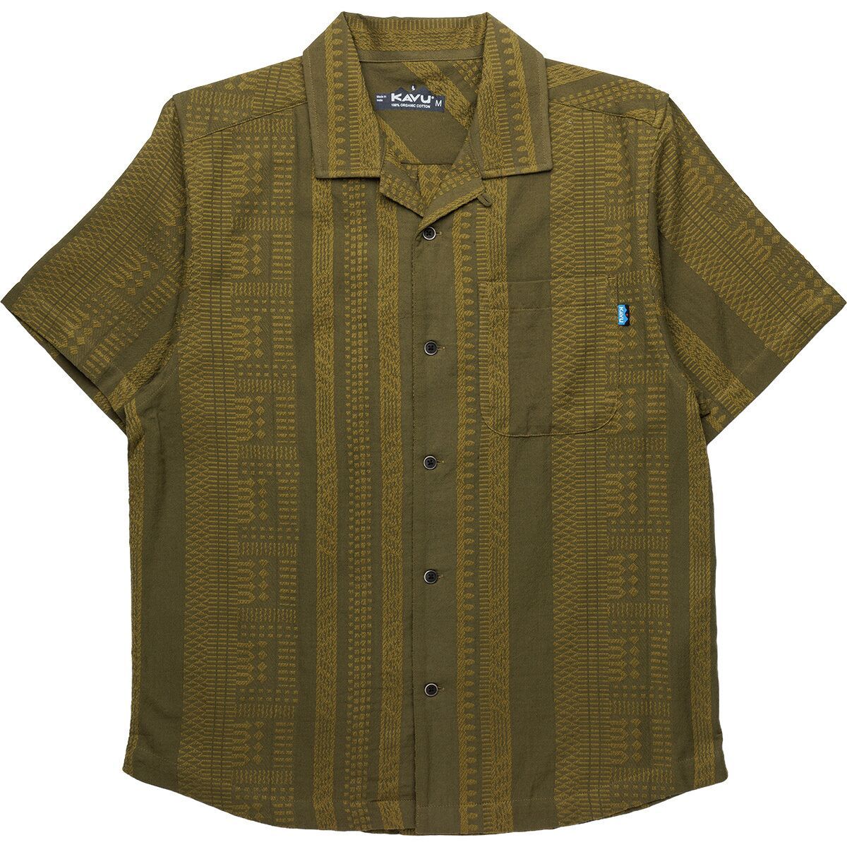 Image of KAVU Castaway Shirt - Men's Kelp Dobby, S