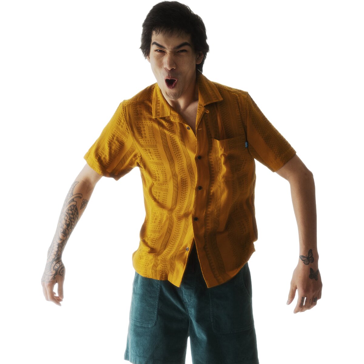 KAVU KAVU Castaway Shirt - Men's Wood Dobby, M