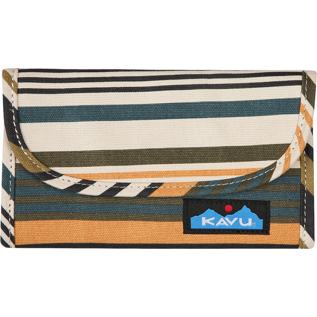 Image of KAVU Big Spender Wallet Kelp Stripe, One Size