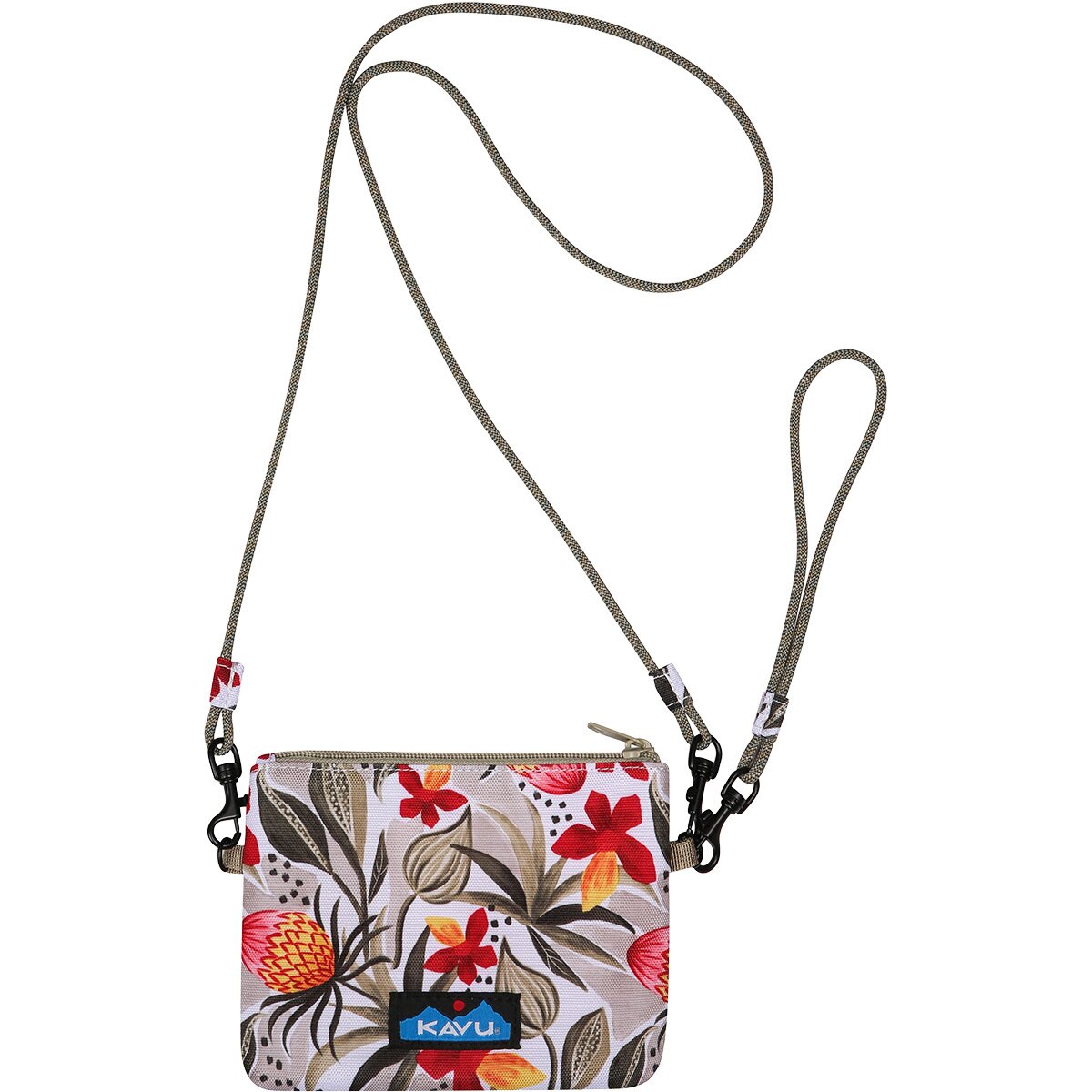 Image of KAVU Renrose Crossbody Wallet Tropifloral, One Size