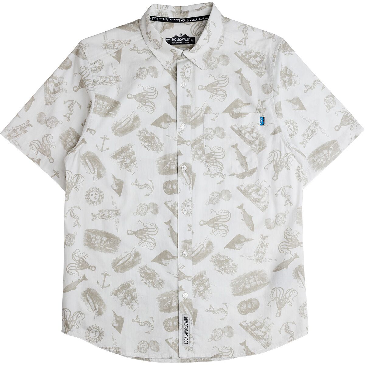 Image of KAVU Festaruski Shirt - Men's Naturally Lost At Sea, L