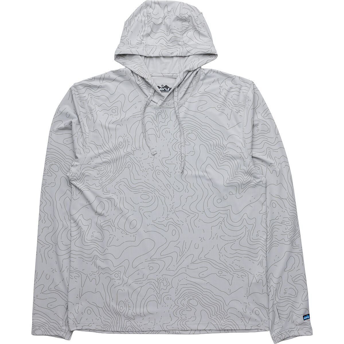 Image of KAVU Sunday Hoodie - Men's Stone Topo, L
