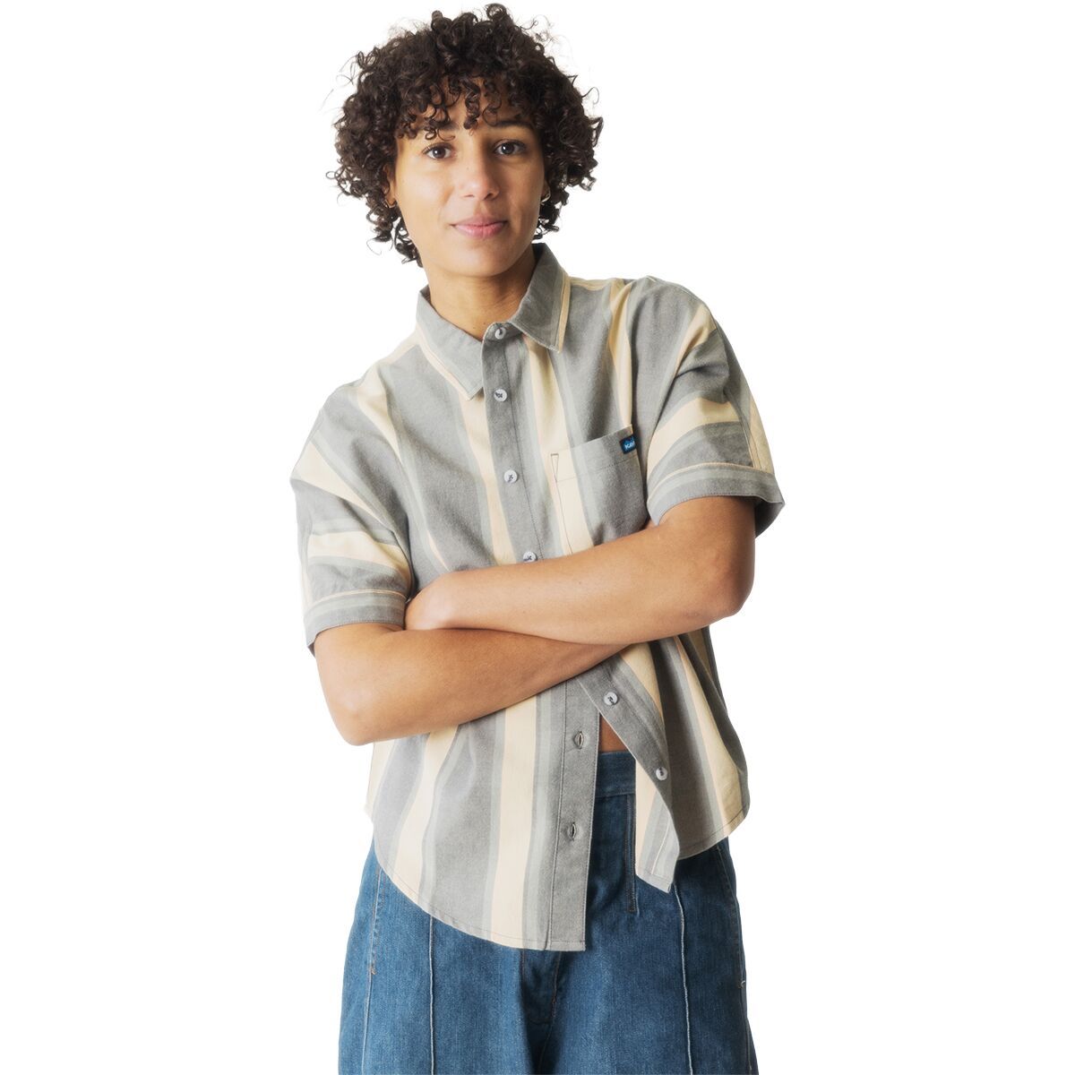 Image of KAVU Fairhope Shirt - Women's Lake Stripe, M