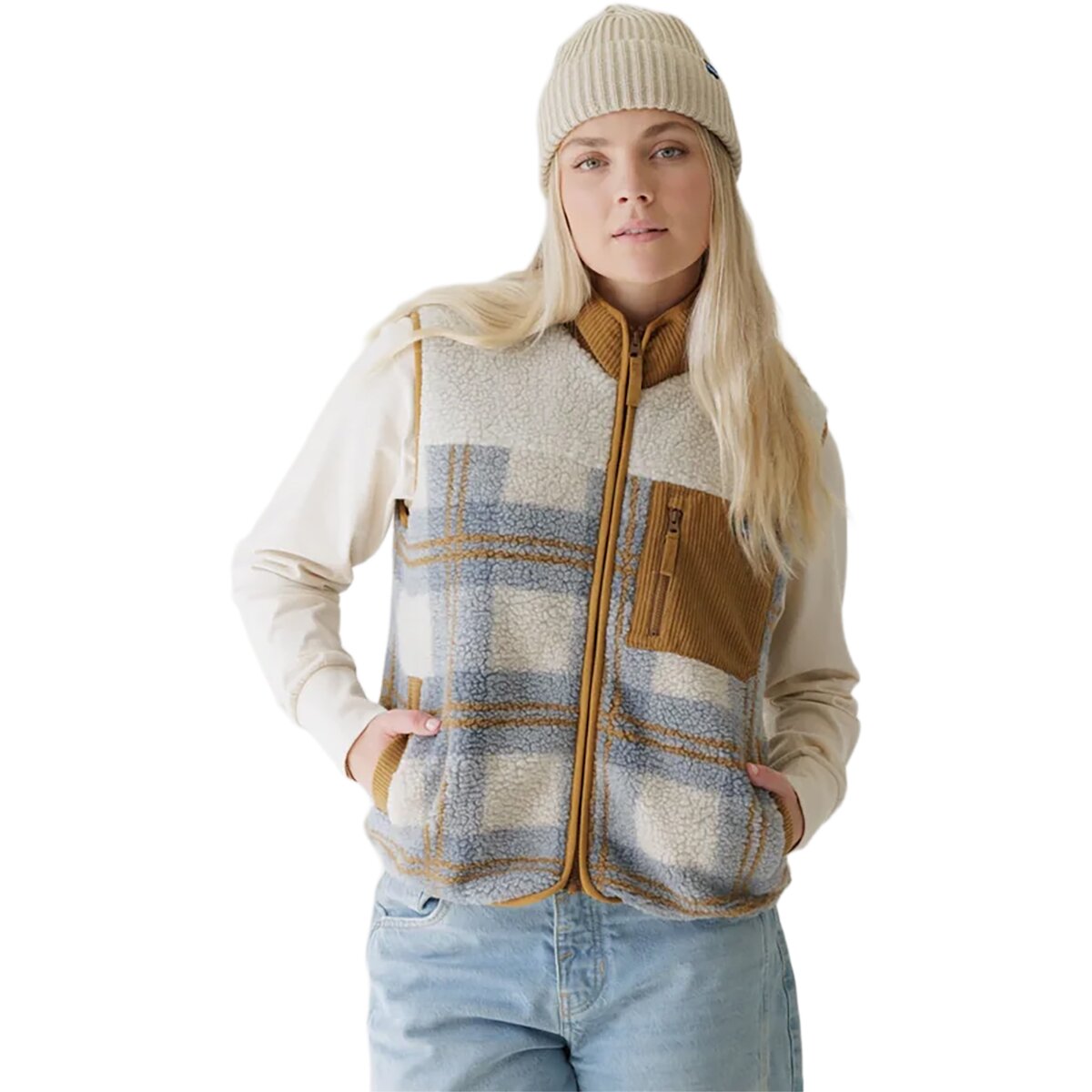 Image of KAVU Ozette Vest - Women's Horizon Plaid, M