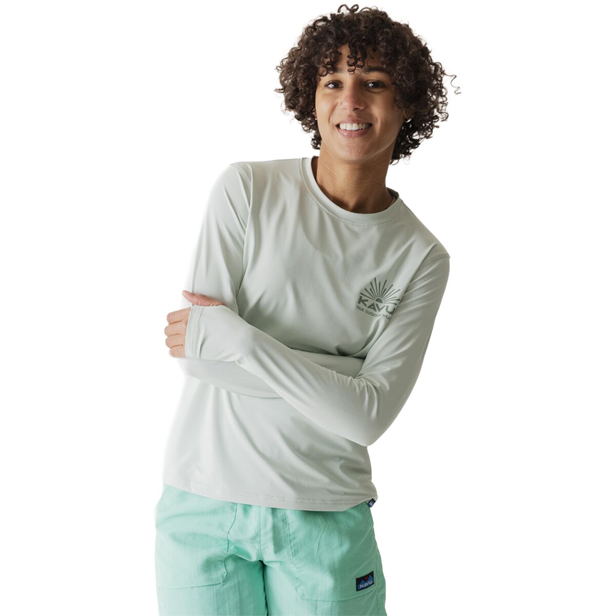 Image of KAVU Sunlite Crew - Women's Sky Mint, L