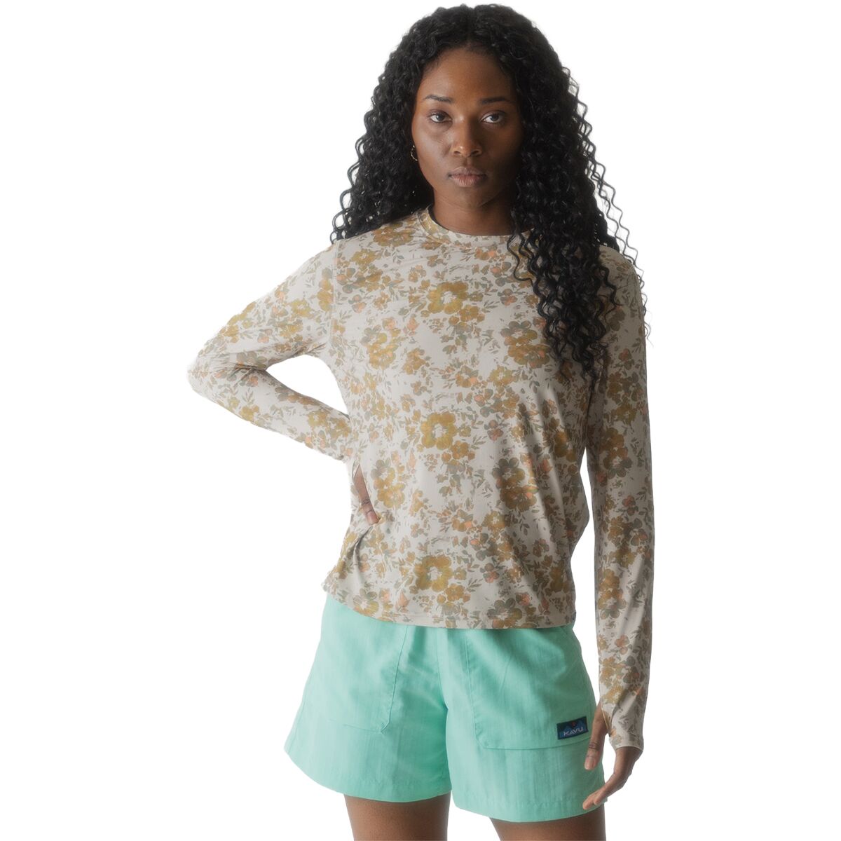 Image of KAVU Sunlite Crew - Women's Soft Bloom, L