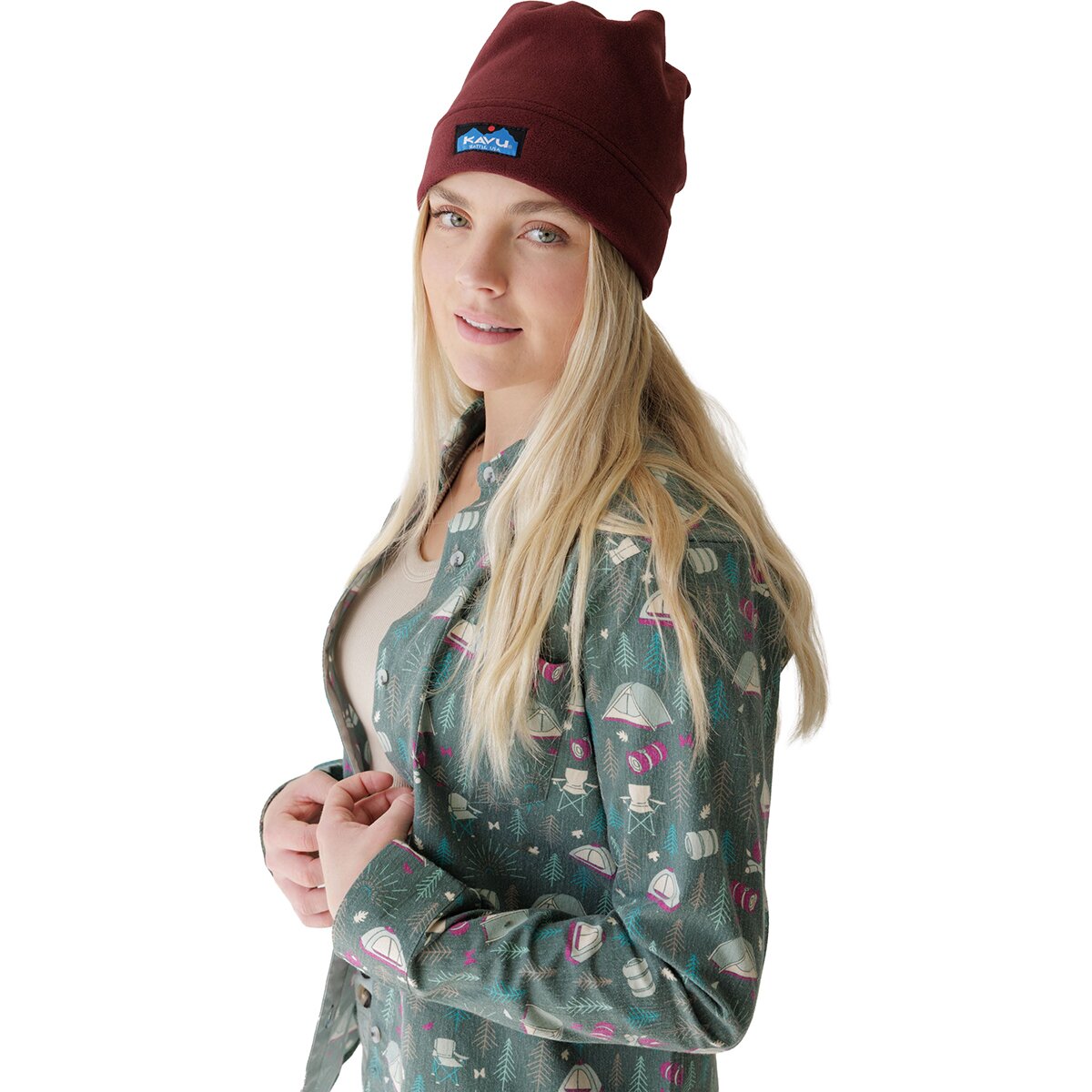 Image of KAVU Girl Party Long-Sleeve Shirt - Women's Adventure Camp, M