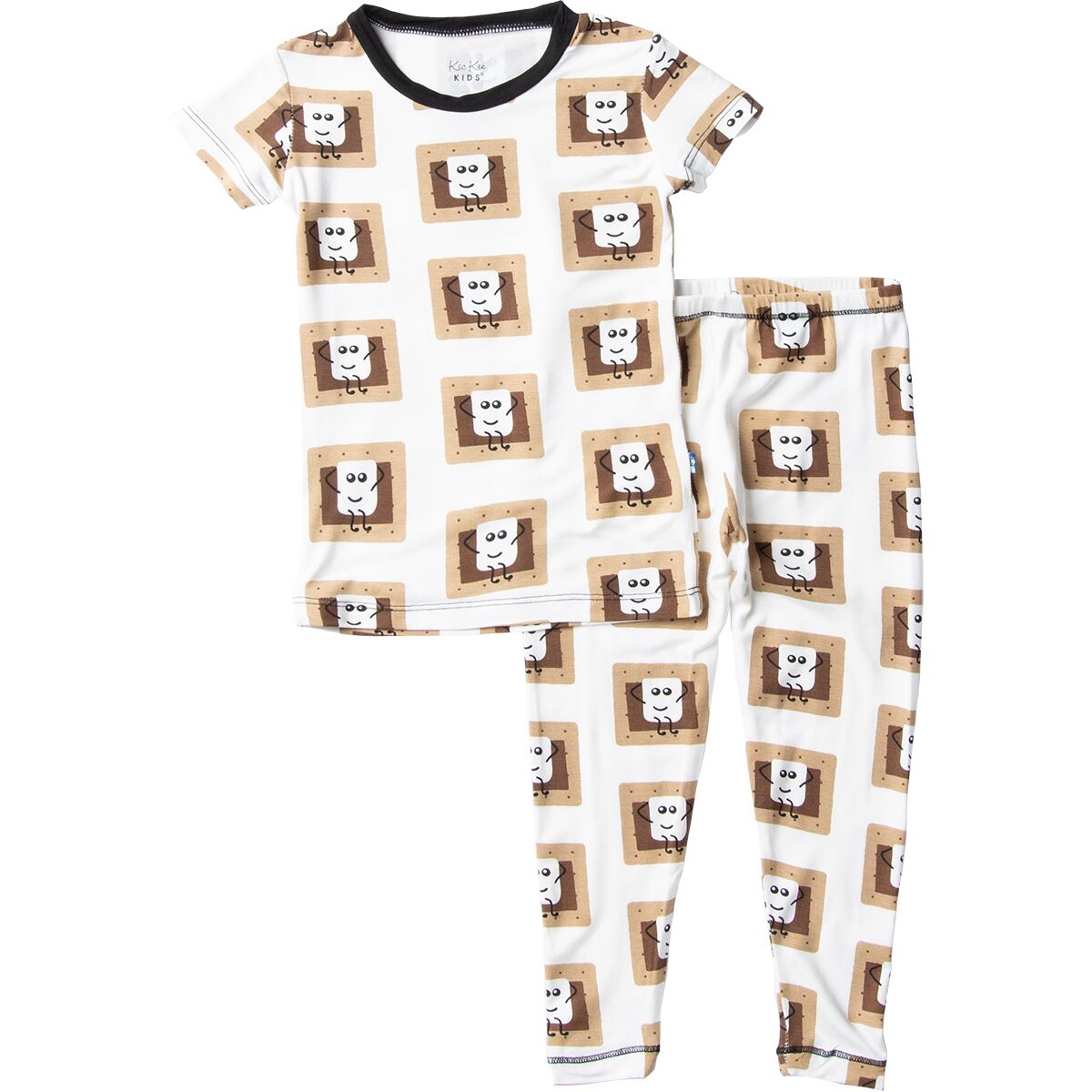 Kickee Pants Print Short-Sleeve Pajama Set - Infants'