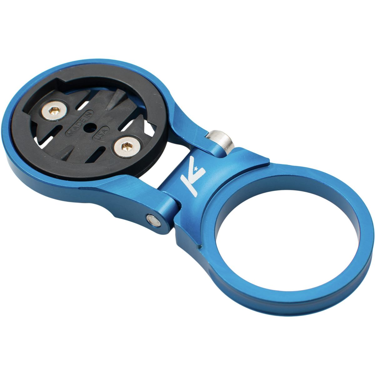 K-Edge Stem Mount for Garmin Computers - Adjustable Blue, One Size