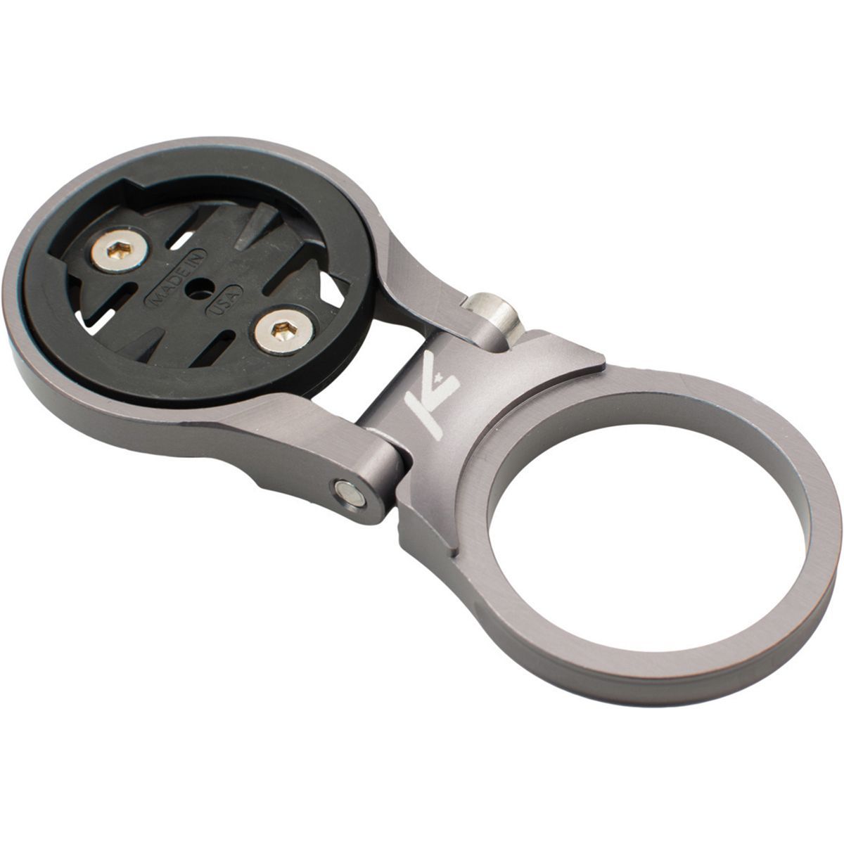Image of K-Edge Stem Mount for Garmin Computers - Adjustable Gunmetal, One Size