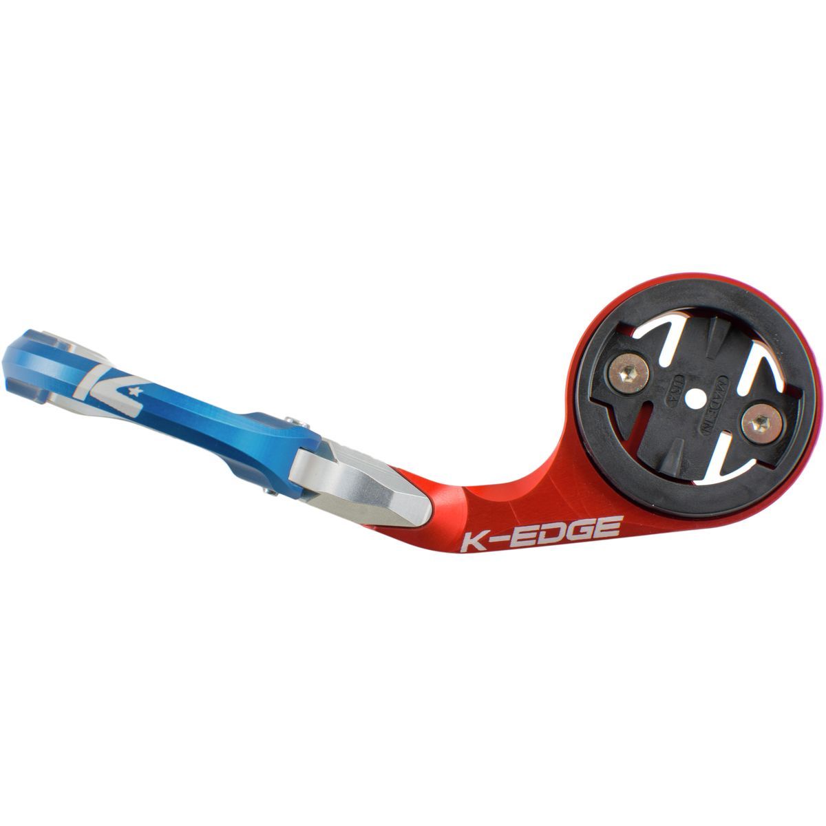 Image of K-Edge Race Handlebar Mount for Garmin Blue/Red, 31.8mm