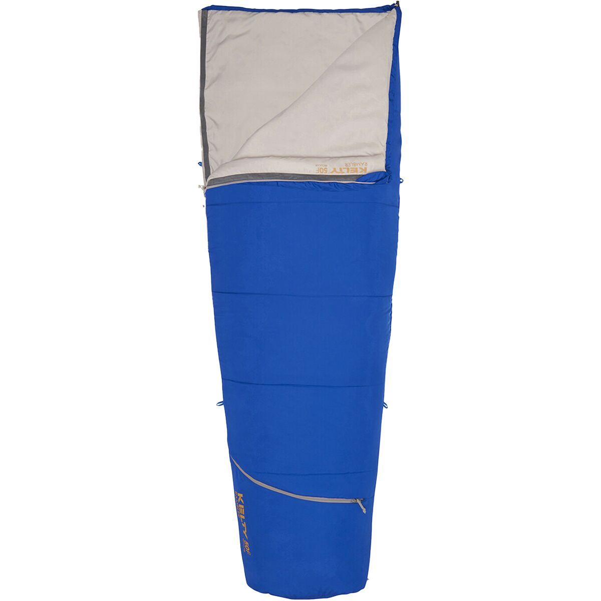 Kelty Rambler 50 Sleeping Bag: 50F Synthetic Dazzling blue, Reg/Right Zip