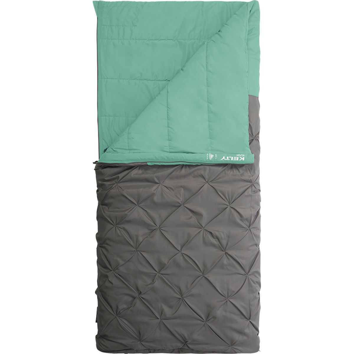 Kelty Kush Sleeping Bag: 30F Synthetic Castle Rock/Malachite, Long/Right Zip