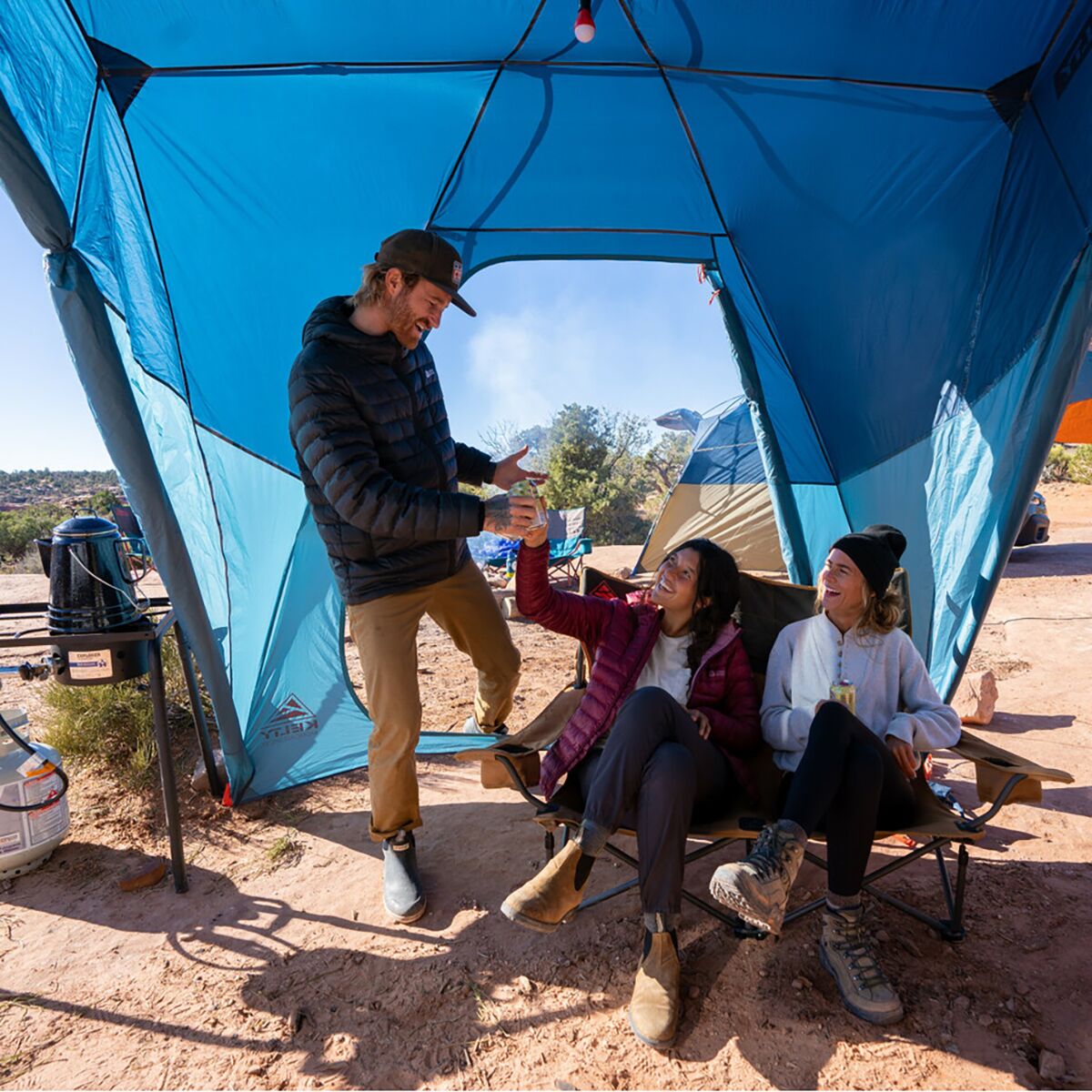 KELTY カーサイドタープ 青　BACKROADS SHELTER ケルティ Amazon | ケルティ(KELTY) アウトドア キャンプ カーサイド