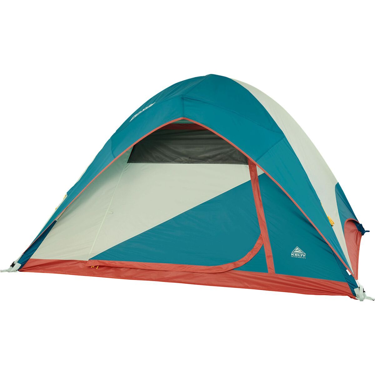 Kelty Discovery Basecamp 4 Tent: 4-Person 3-Season Laurel Green/Stormy Blue