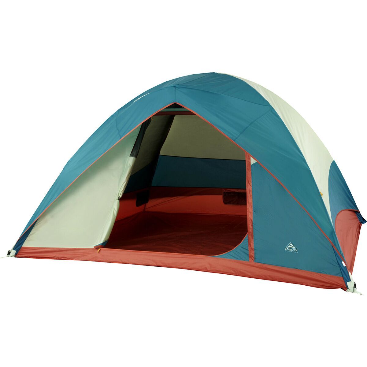 Image of Kelty Discovery Basecamp 6 Tent: 6-Person 3-Season Laurel Green/Stormy Blue, One Size