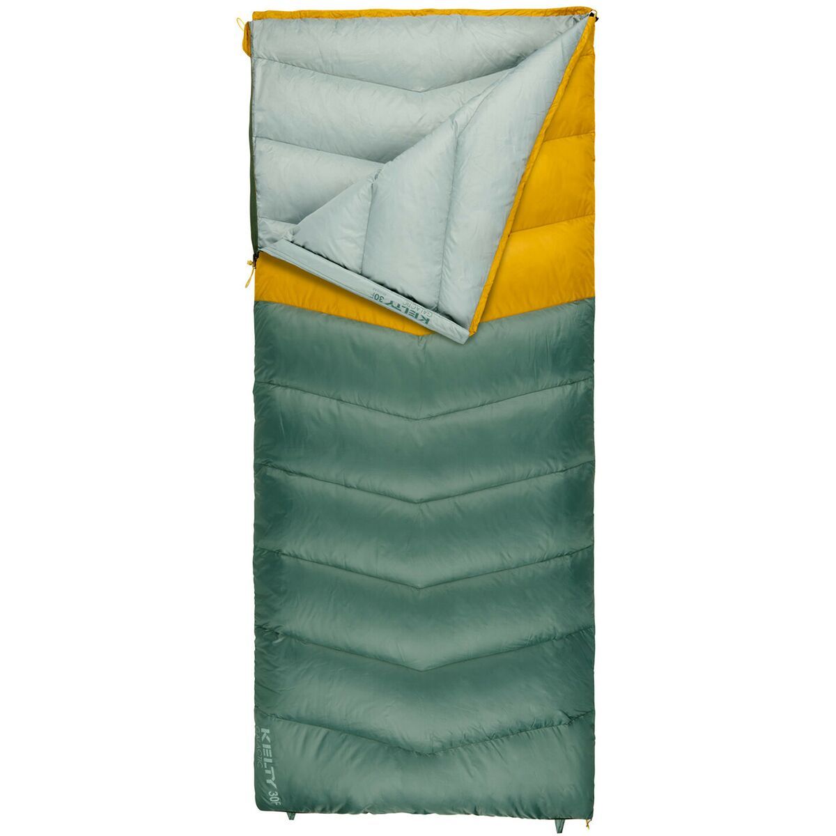 Kelty Galactic 30 Sleeping Bag: 30F Down Duck Green/Olive Oil