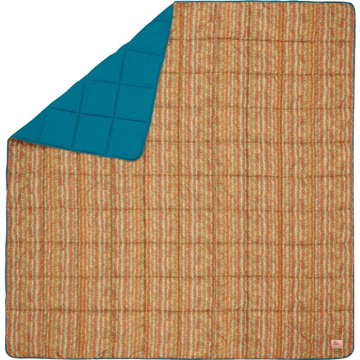 Image of Kelty Biggie Blanket Stormy Blue/Melted Stripes, One Size