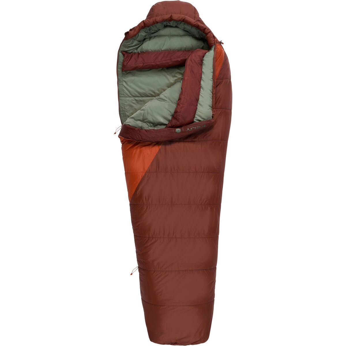 Kelty Cosmic Sleeping Bag: 0F Synthetic Cherry Mahogany/Cinnamon Stick/Sea Spray