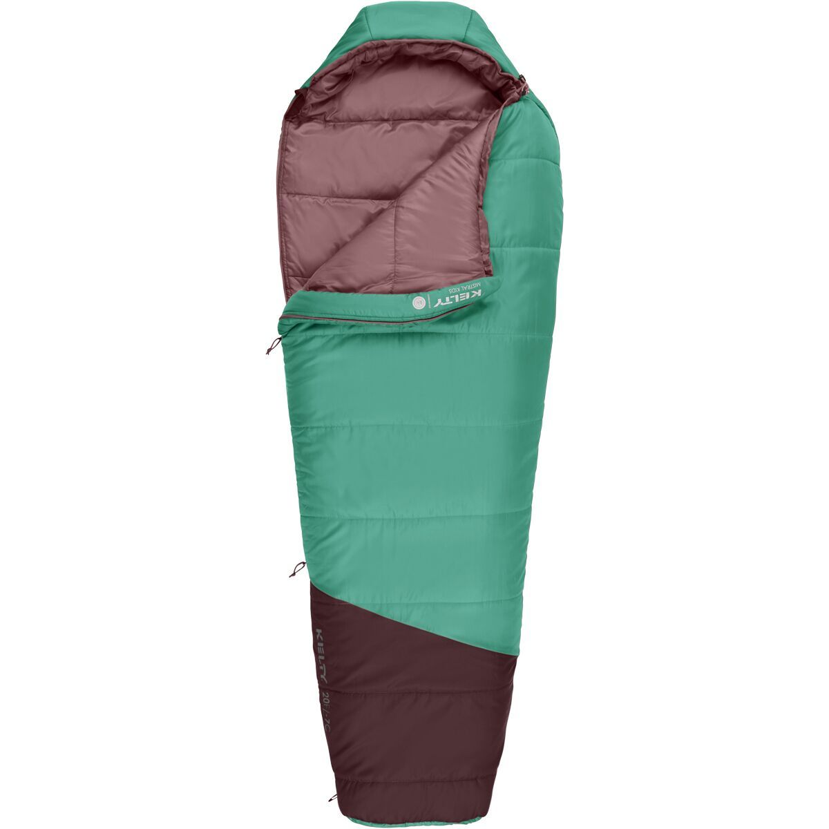 Image of Kelty Mistral Sleeping Bag: 20F Synthetic - Kids' Malachite, One Size