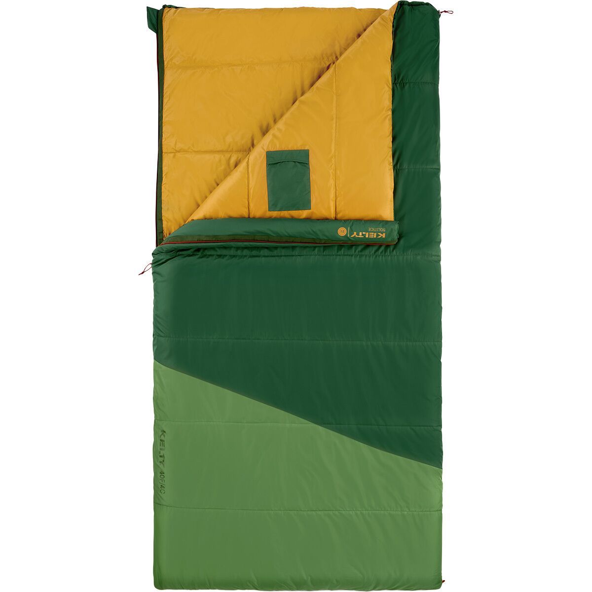 Image of Kelty Solstice 20 Sleeping Bag: 20F Synthetic Black Forest, One Size