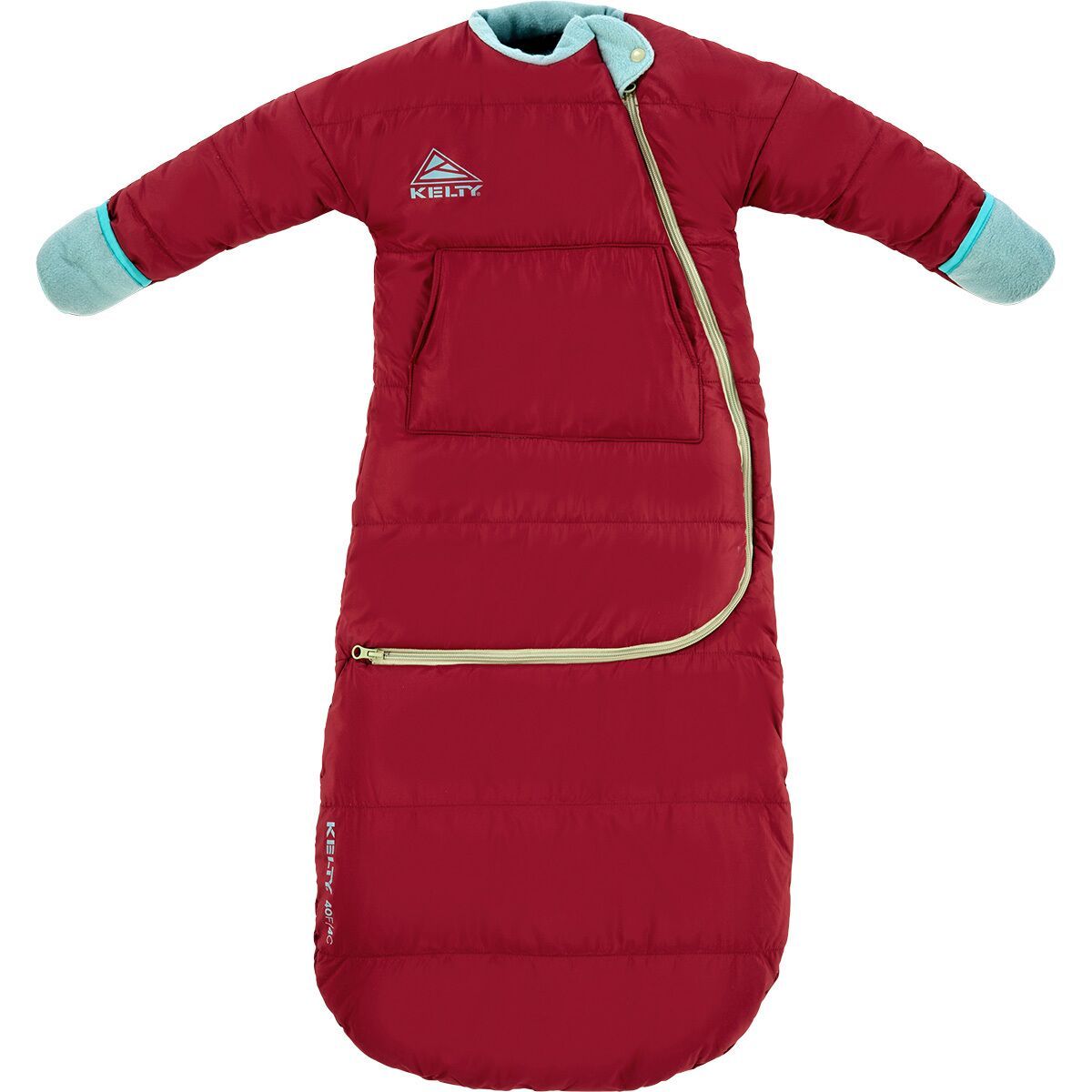 Kelty Kelty Space Cadet 40 Sleeping Bag: 40F Synthetic - Kids' Tibetan Red, 8-24M