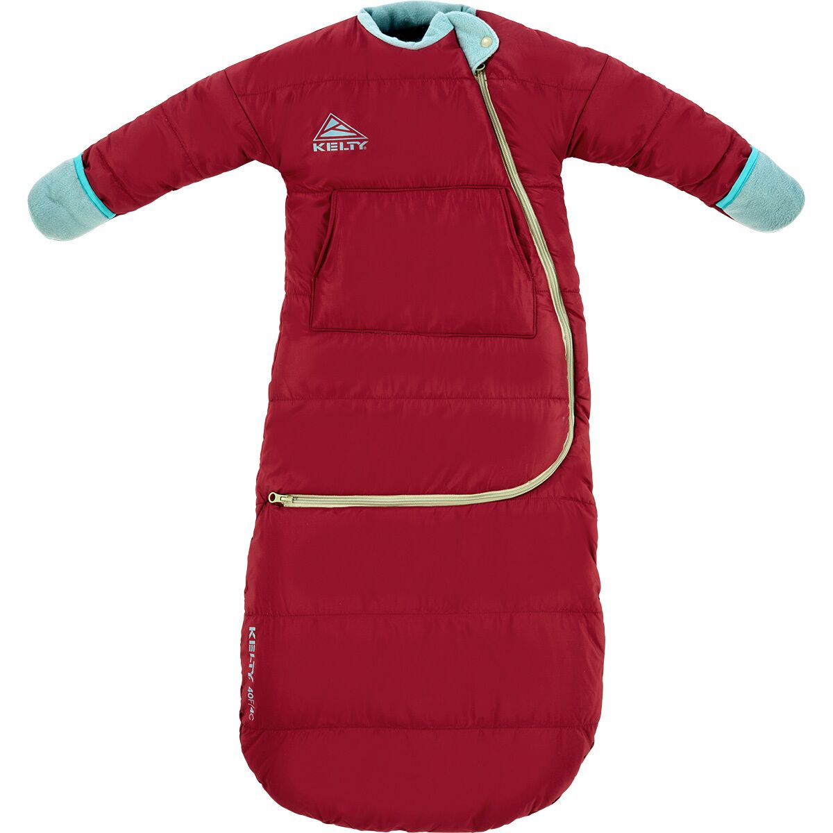 Image of Kelty Space Cadet 40 Sleeping Bag: 40F Synthetic - Kids' Tibetan Red, 8-24M