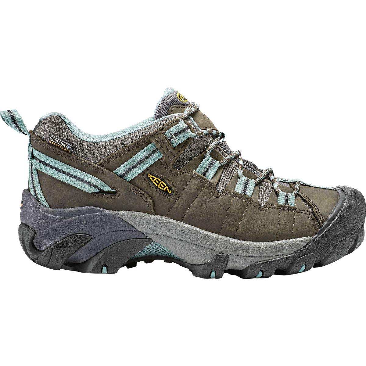 KEEN Targhee II Waterproof Hiking Shoe - Women's Black Olive/Mineral Blue 10.0 product image