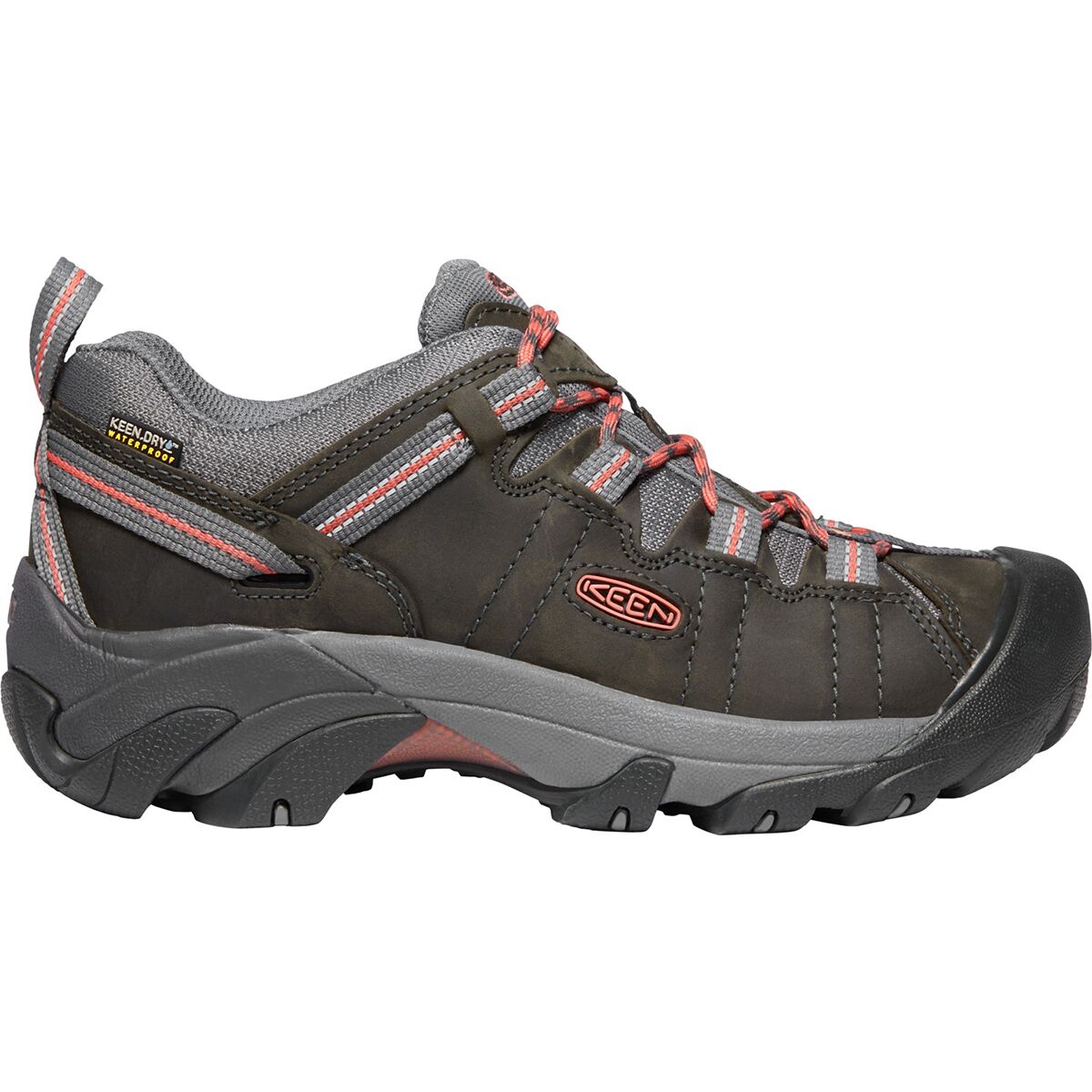 KEEN KEEN Targhee II Waterproof Hiking Shoe - Women's Safari/Merlot, 7.0