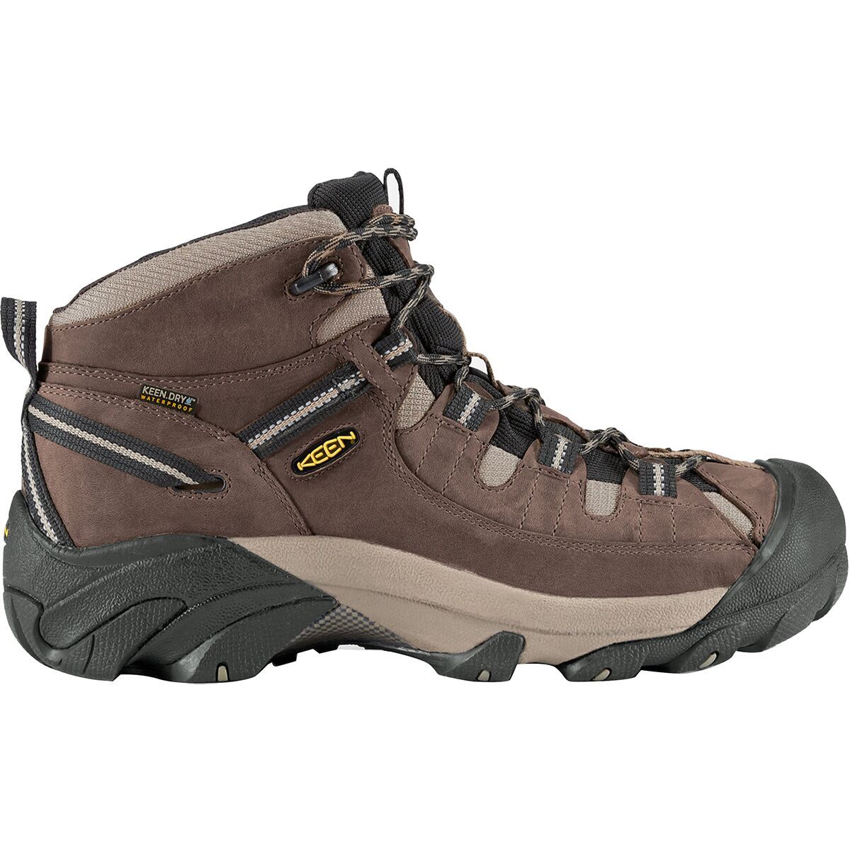 KEEN KEEN Targhee II Mid Wide Hiking Boot - Men's Shitake/Brindle, 10.5