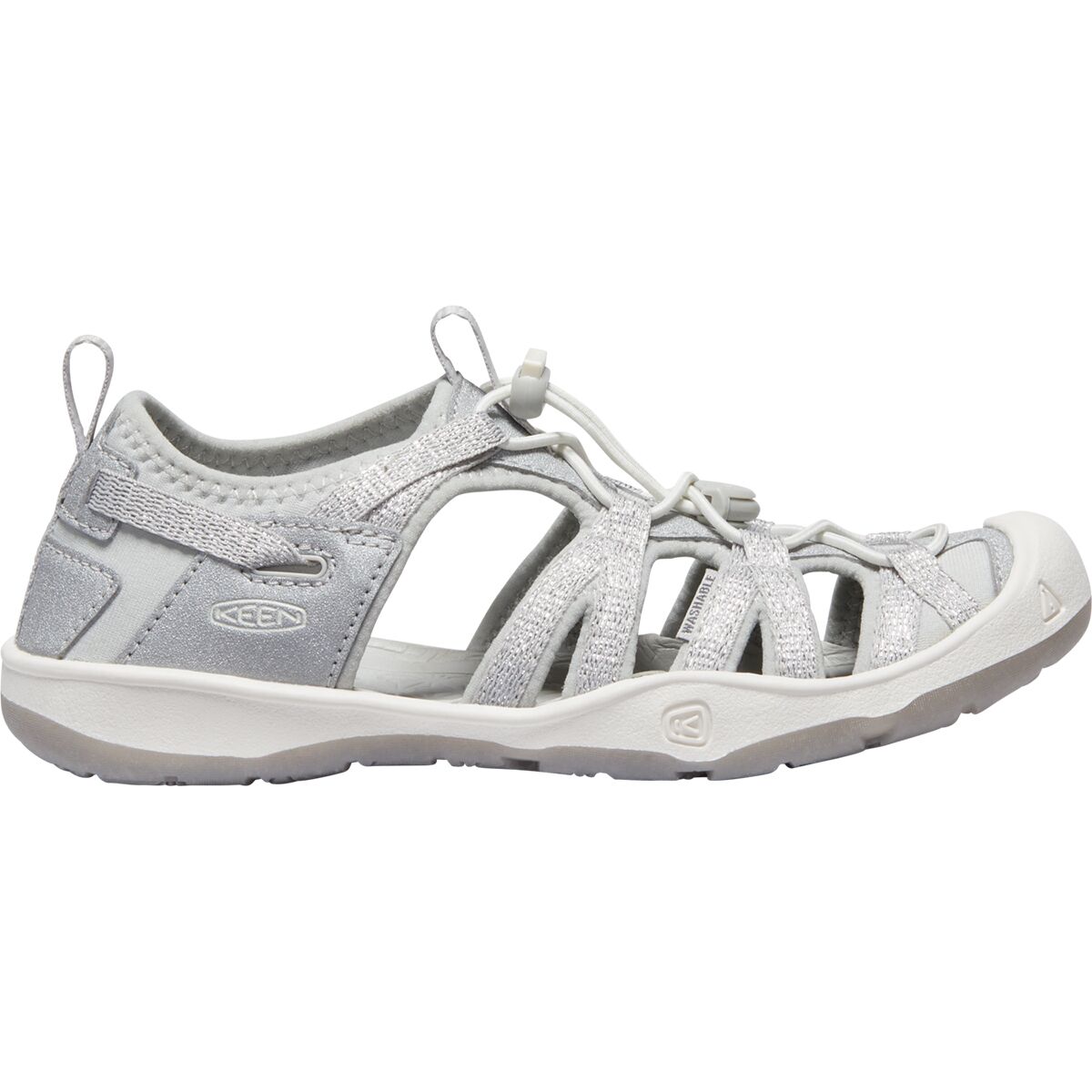 Image of KEEN Moxie Sandal - Girls' Silver, 6.0