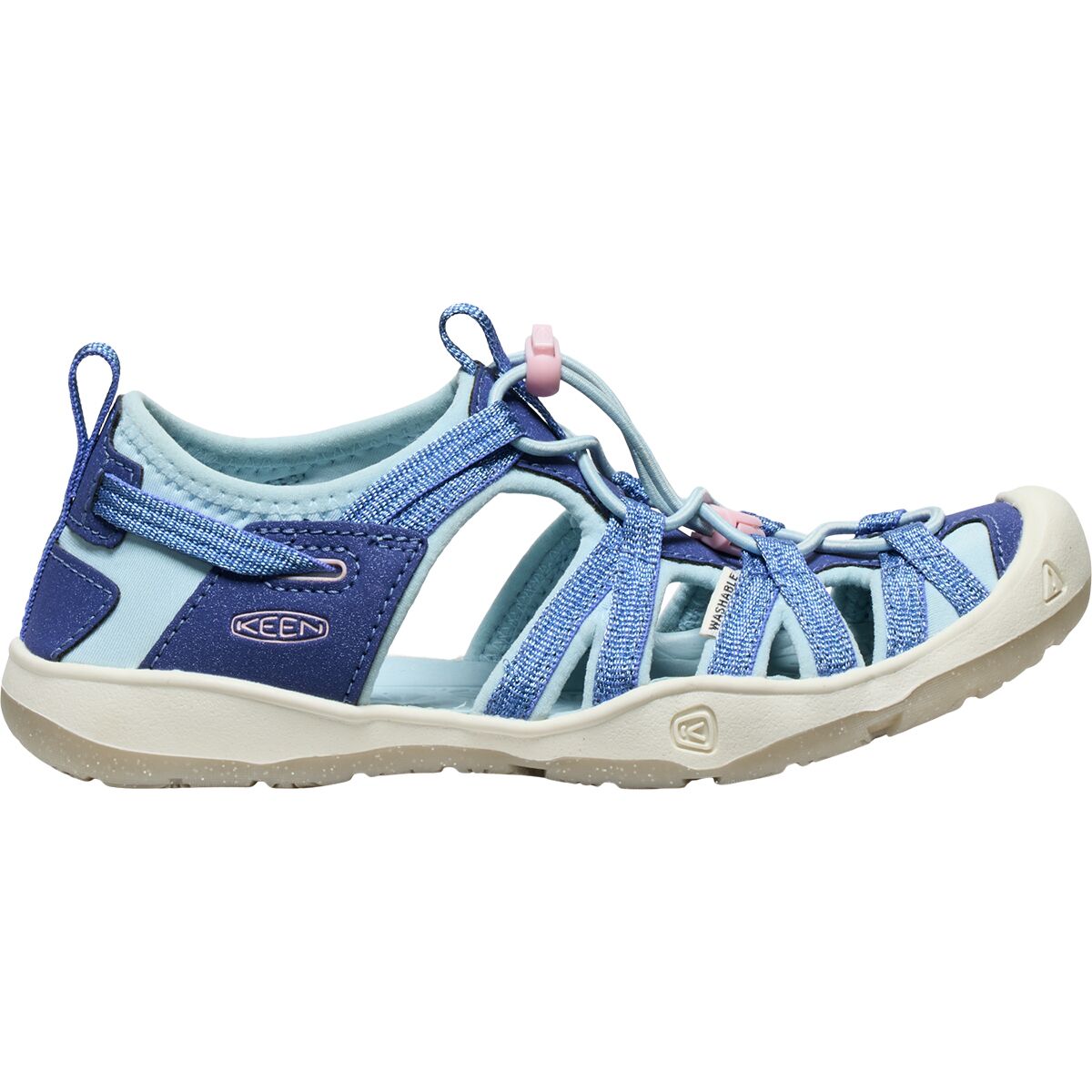 Image of KEEN Moxie Sandal - Girls' Skipper Blue/Pink-A-Boo, 5.0
