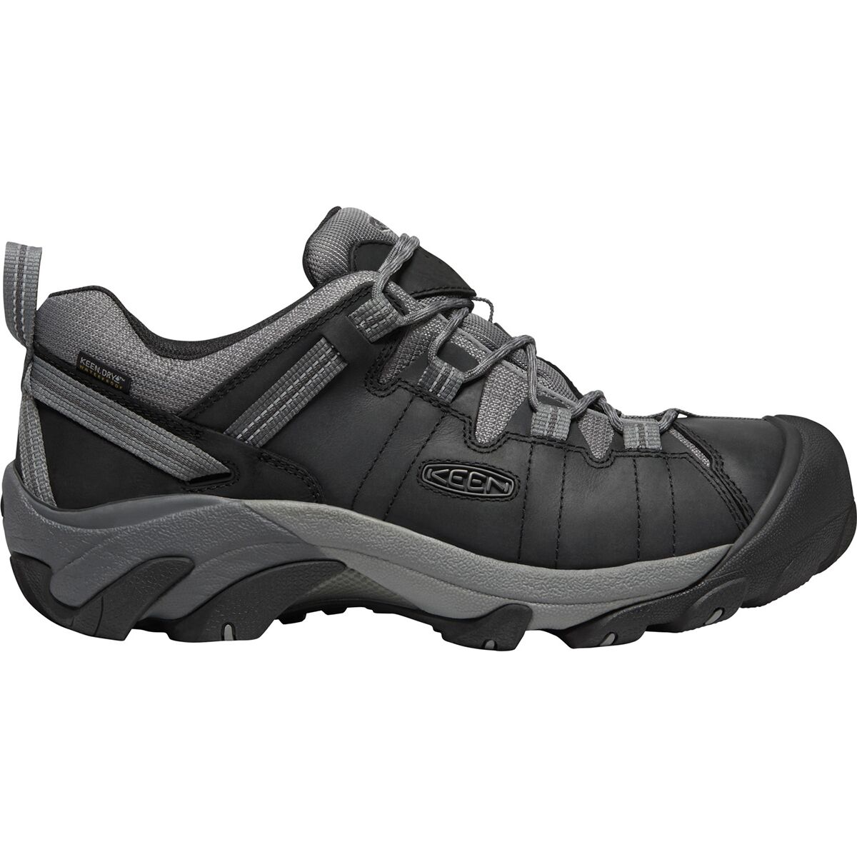 KEEN Targhee ll Waterproof Hiking Shoe - Men's Black/Steel Grey 10.0