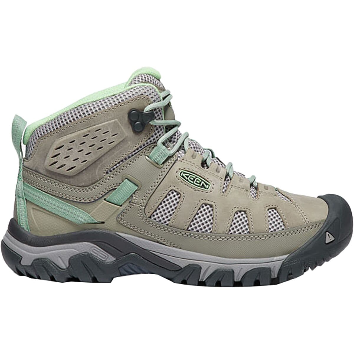 KEEN Targhee Vent Mid Hiking Boot - Women's Fumo/Quiet Green 10.0