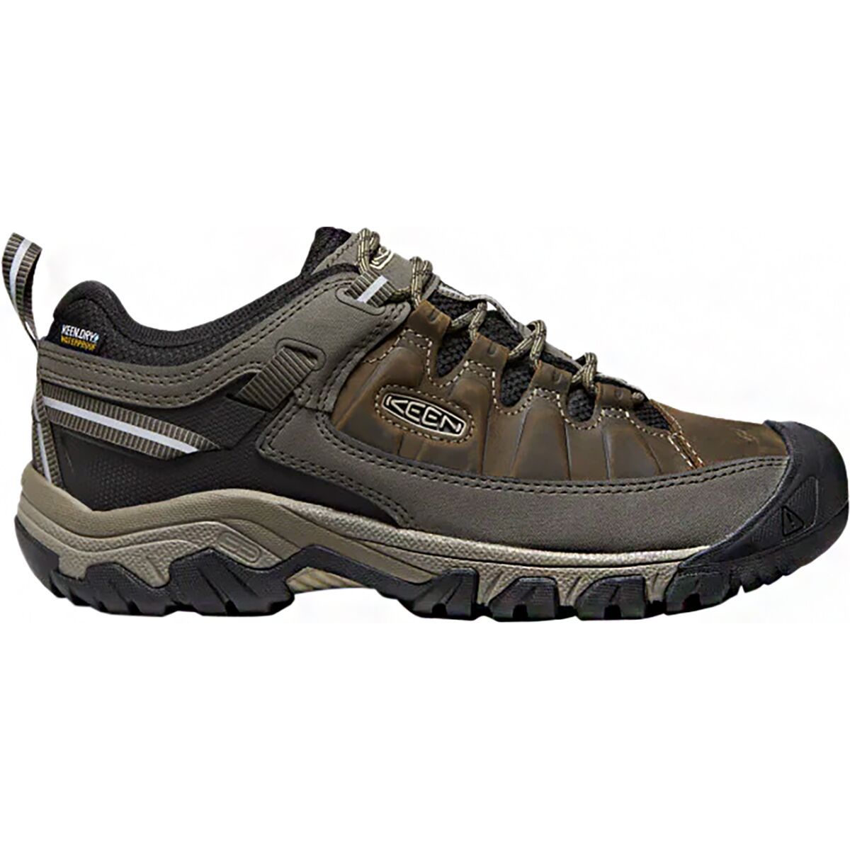 Image of KEEN Targhee III Waterproof Leather Hiking Shoe - Men's Bungee Cord/Black, 8.0