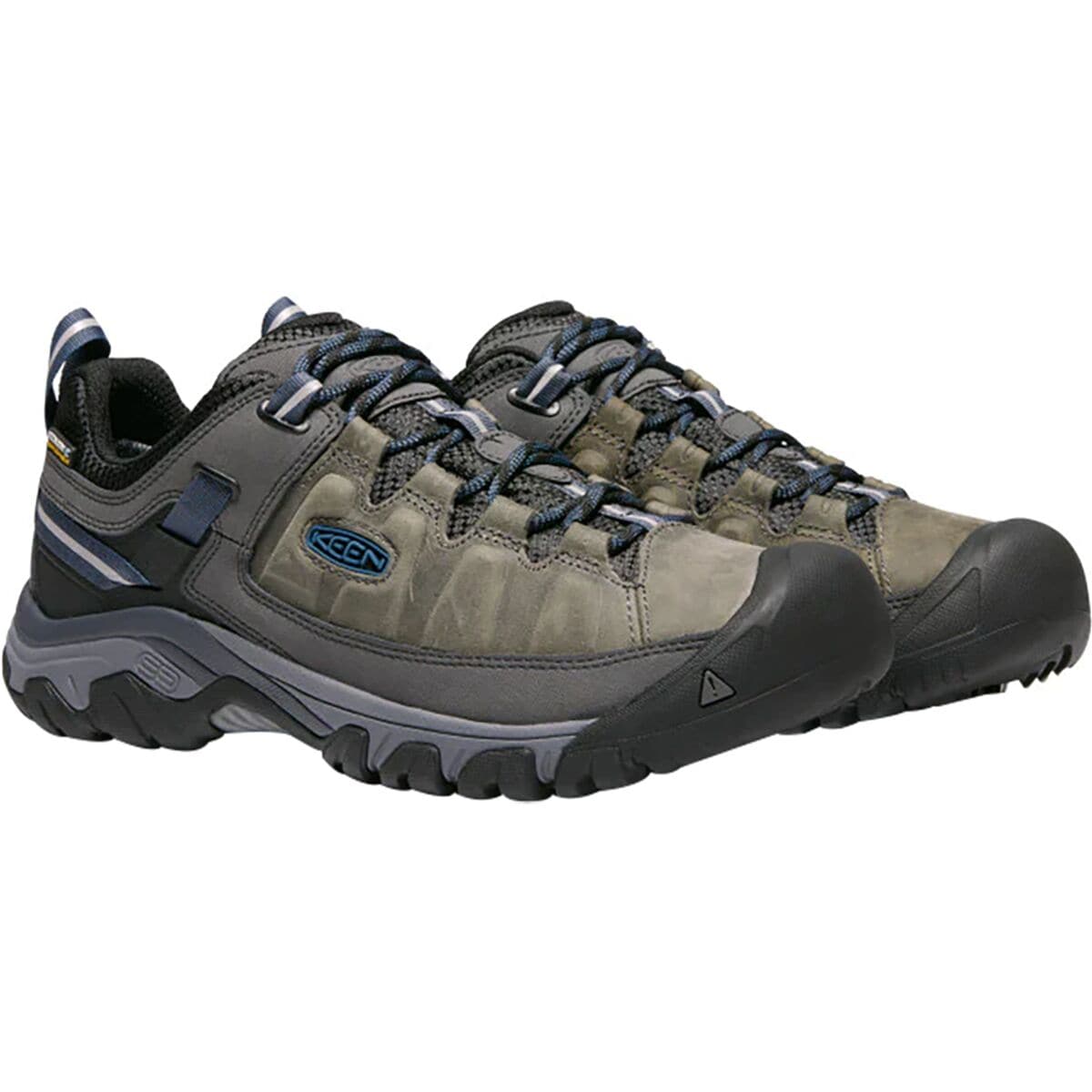 Keen Youth Targhee Low Waterproof Shoe - 1 - Black / Steel Grey