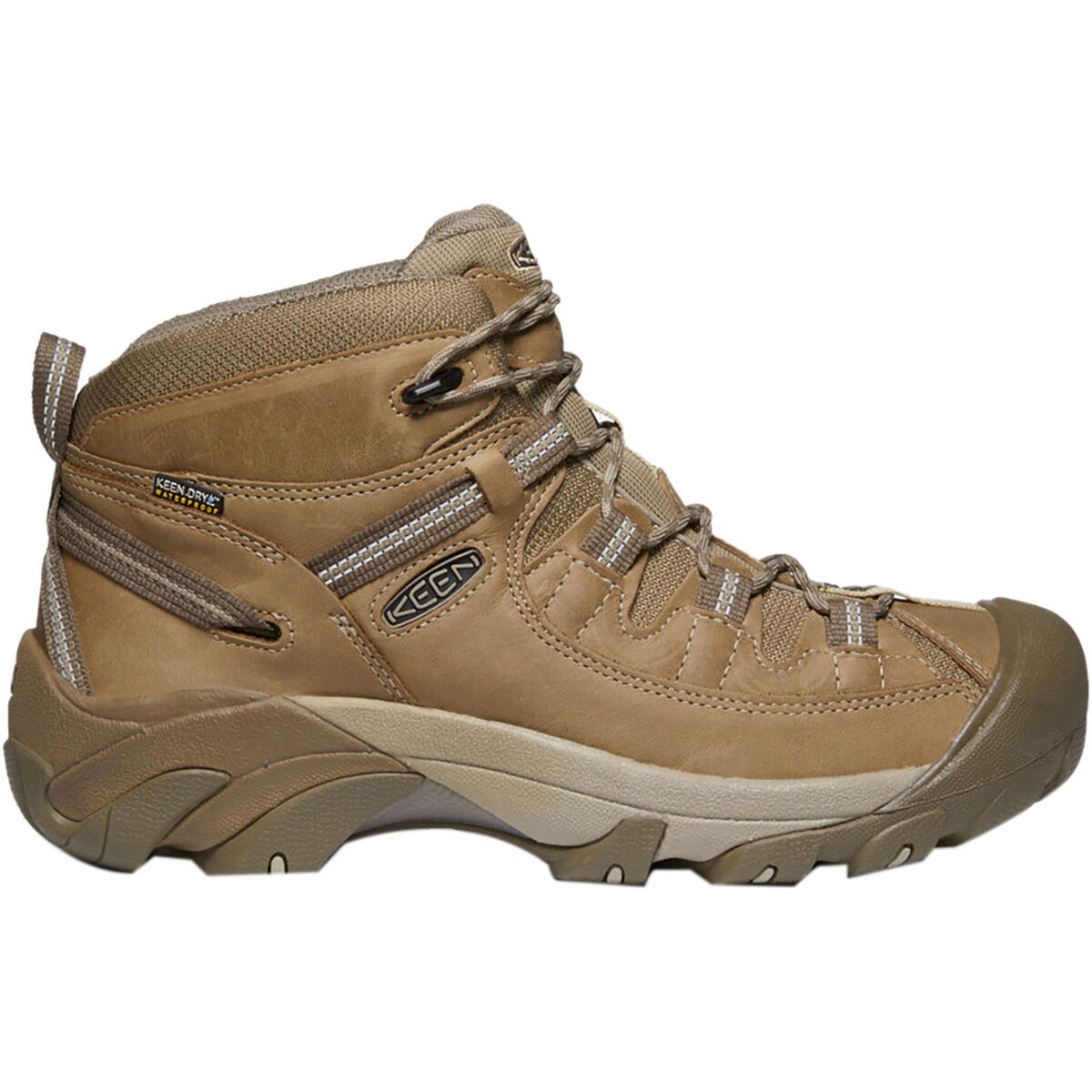 Image of KEEN Targhee II Mid Waterproof Hiking Boot - Men's Safari/Timberwolf, 7.5