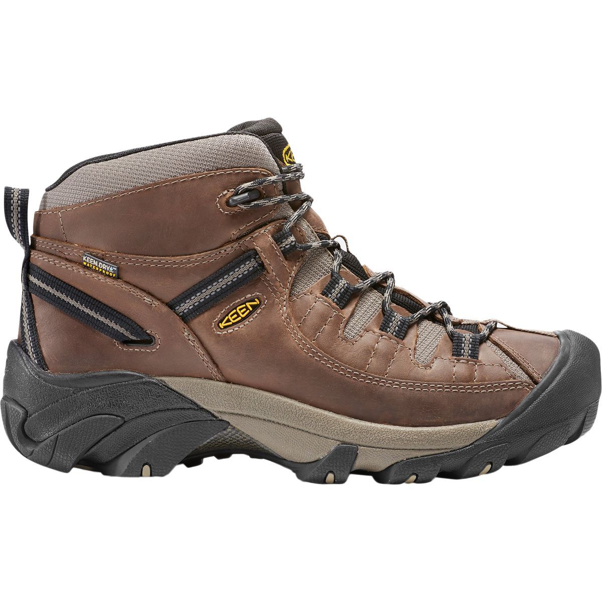 Image of KEEN Targhee II Mid Waterproof Hiking Boot - Men's Shitake/Brindle, 12.0