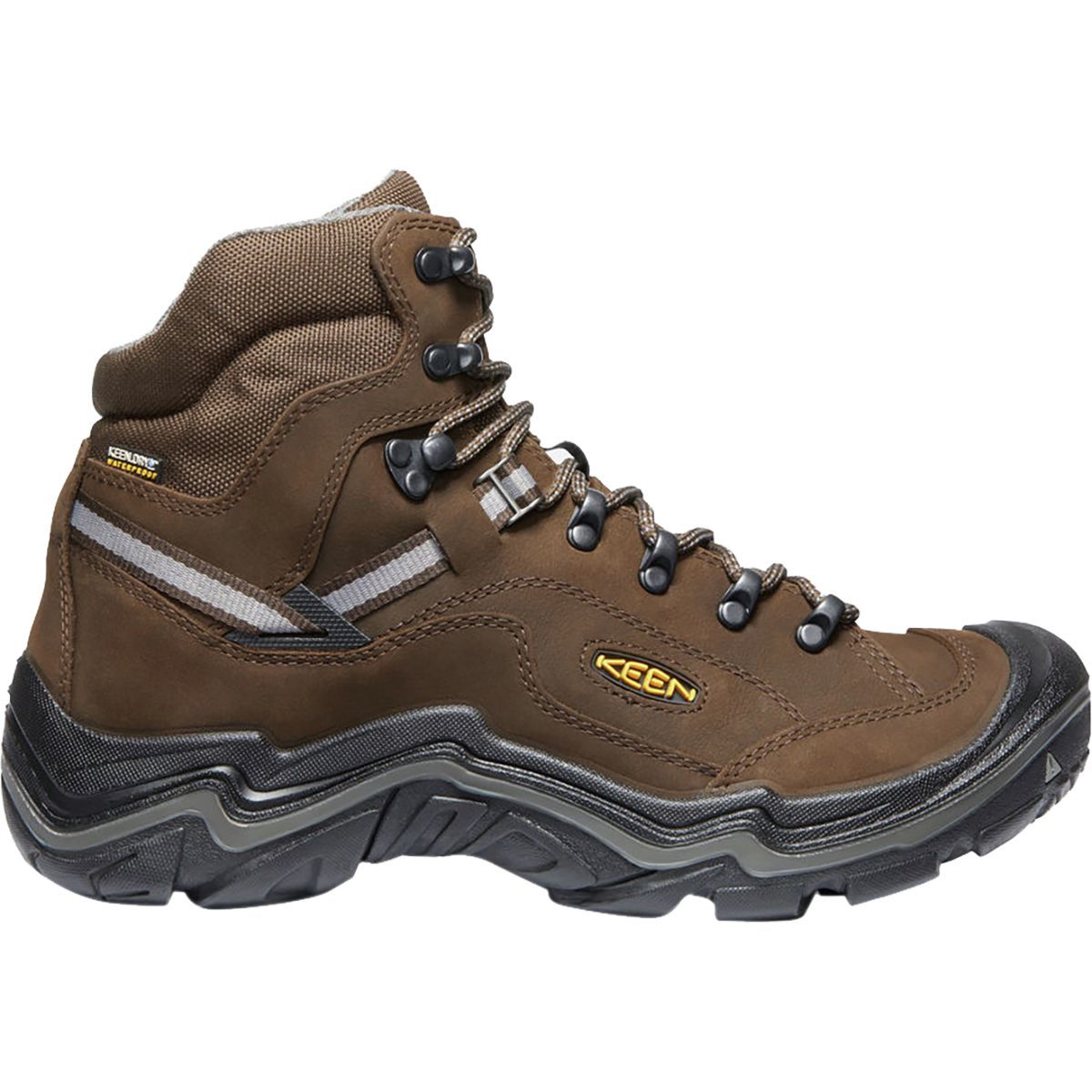 Image of KEEN Durand II Mid Waterproof Wide Hiking Boot - Men's Cascade Brown/Gargoyle, 12.0