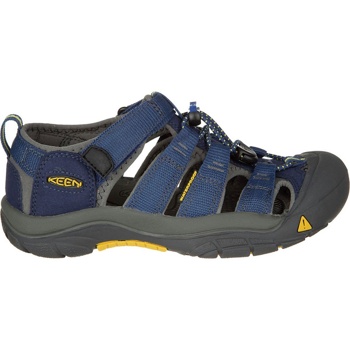 KEEN Newport H2 Sandal - Boys' Black/Keen Yellow, 2.0