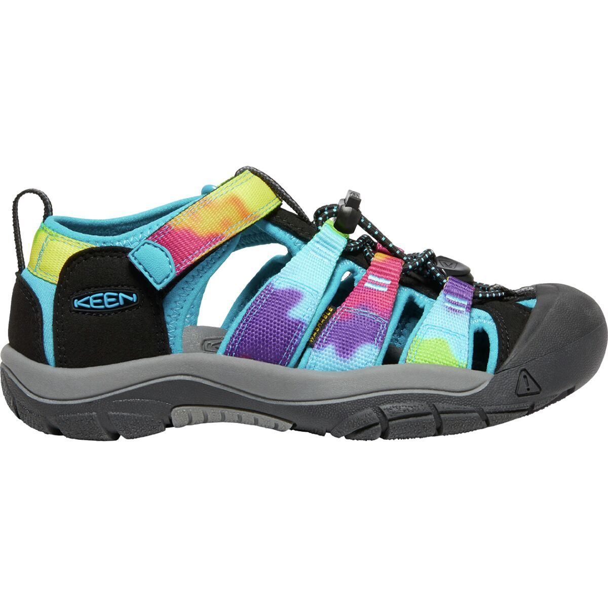 Image of KEEN Newport H2 Sandal - Boys' Rainbow Tie Dye, 4.0